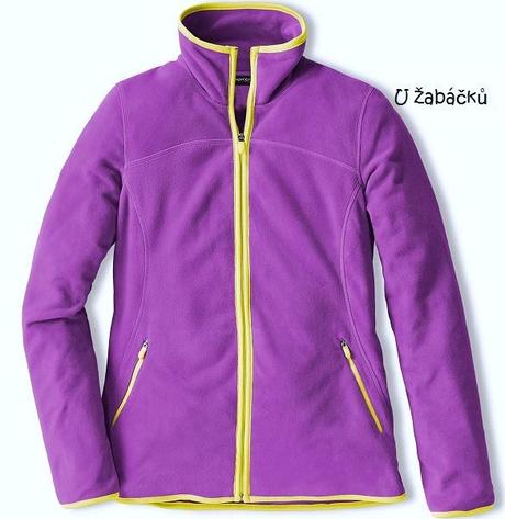 Fleecová fialová mikina tchibo dámská flíska vel.s, tchibo,36 / 38 / s