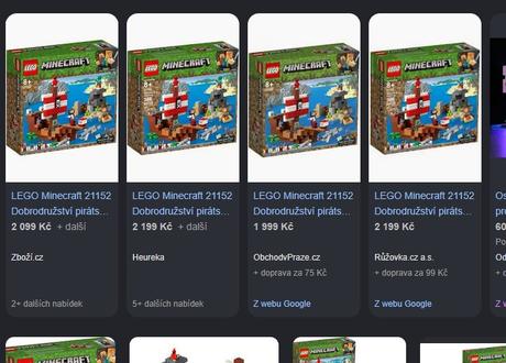 Lego minecraft 21152 dobrodružství pirátské lodi, 