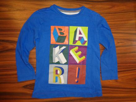 Pěkné modré tričko s aplikací, debenhams,116