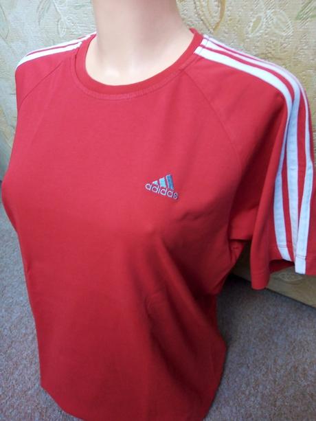 Červené tričko zn."adidas" vel."m", adidas,m