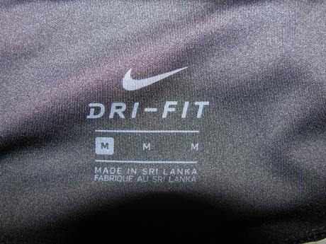 Dámské černé legíny s barevnými vsadkami nike, nike,m