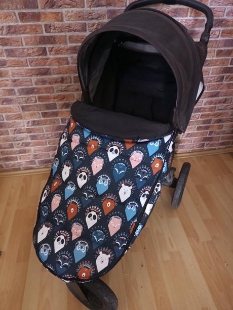 Nánožník na kočárek hlavy zvířatek, 