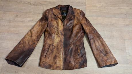 T482 zateplené koženkové sako, bunda vel. s, s