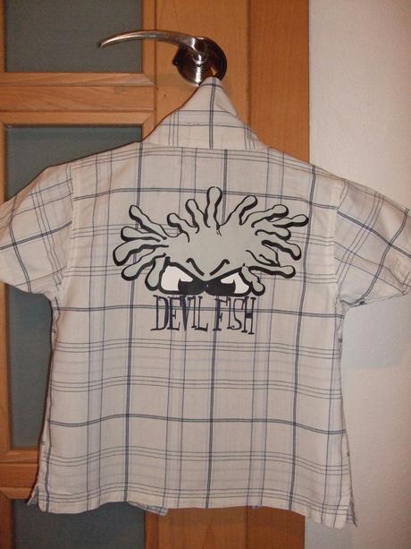 Štýlová košeľa + tričko devil fish, 104