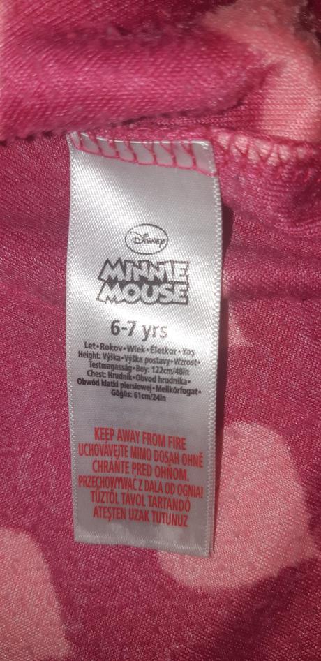 Fleesová mikina minnie vel.122, disney,122