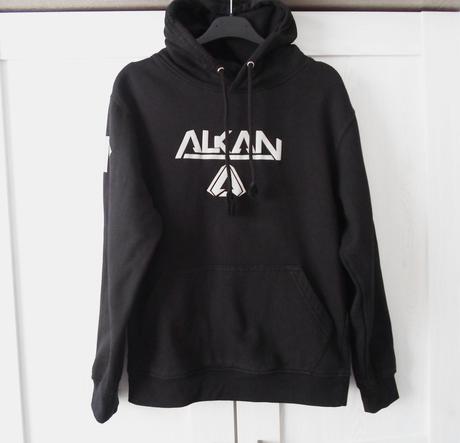 Černá reflexní mikina mikinka s kapucí alkan, 146