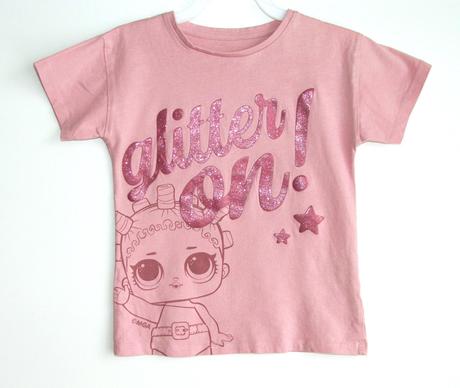 P791 dívčí tričko lol vel. 128, nutmeg,128