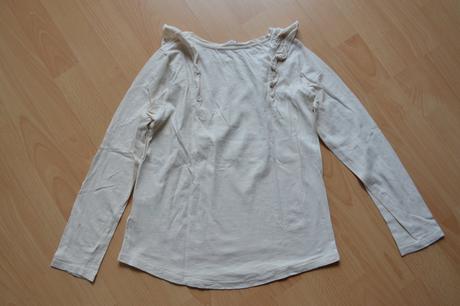 Bavlněné tričko s volánky, h&m,134