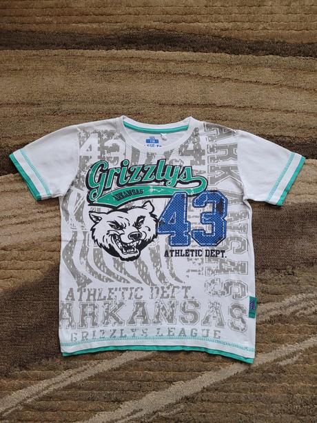 Tričko s hlavou medvěda zn. okay, 116