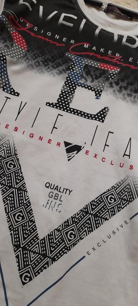 Red down juniorské stylové tričko, s