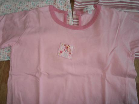Sada,setík růžových triček,vel 86/92 , tcm,86