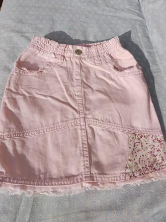 Světle růžová riflová sukně, kiki&koko,92