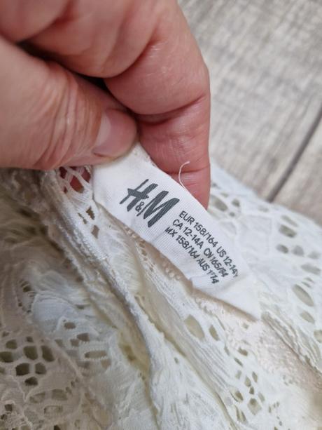 Dívčí triko s netopýřími rukávy, h&m,164