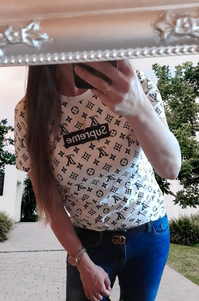 Supreme lv dámské bílé tričko, l