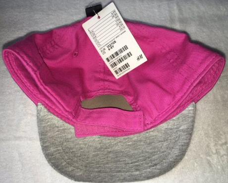 Růžová vtipná kšiltovka s ušima, vel. 6-8 let, h&m,116