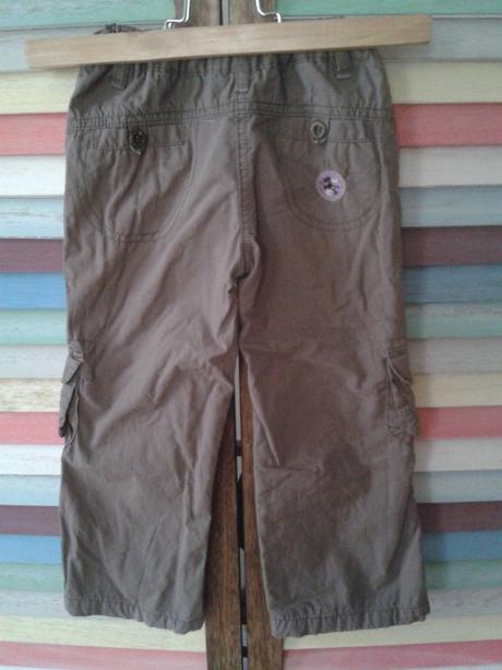 Kalhoty outburst plátěné s podšívkou dívčí vel. 98, 98