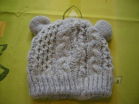 Zimní čepice s oušky vel.44-48 cm., 86