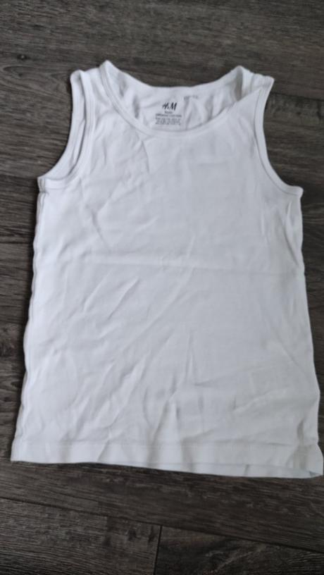 Bílé tílko, h&m,122
