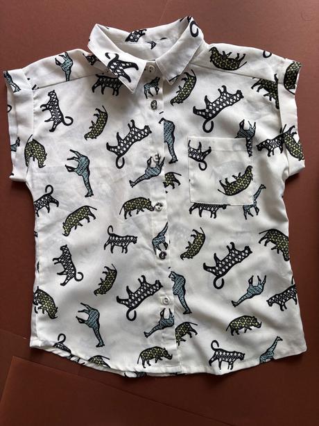 Košile letní šifonova- v. 6 let krémové barvy, river island,116