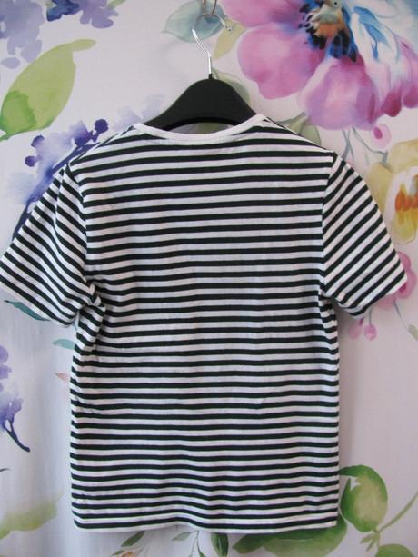 Dětské pruhované bavlněné tričko boss, 140