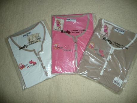 Pyžamo noční košilka košile vel s-l hnědá, l / m / s