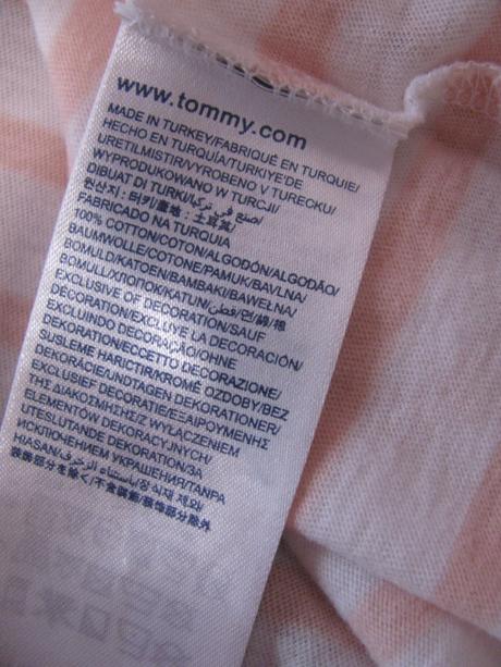 Bavlněné dámské tričko t.h, tommy hilfiger,s