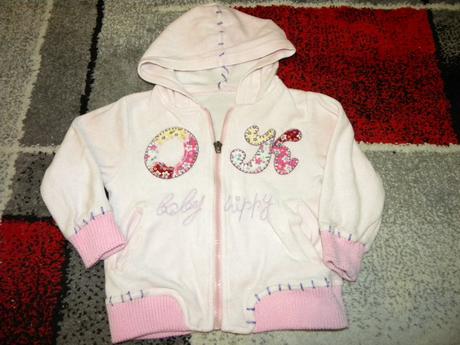 Sametová mikina pro holku vel.86, 86