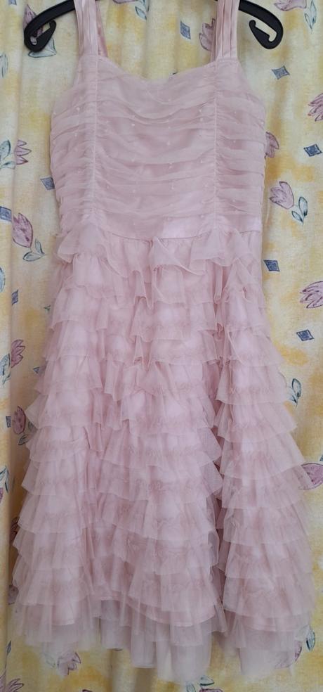 Růžové šaty next 14 let, next,164