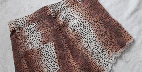 Tezenis džínové leopardí šortky, tezenis,l