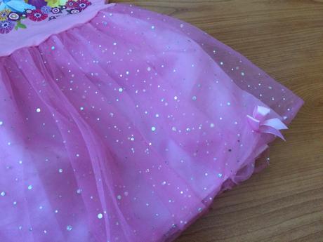 Růžové šaty s princeznami/karneval, zn. disney,