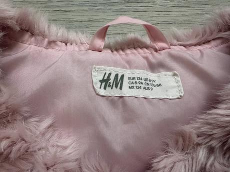 Dívčí růžová vesta h&m, vel. 134 (8-9 let), h&m,134