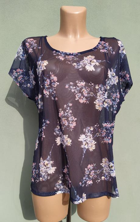 Průsvitné tričko top yessica - vel.42, yessica,42