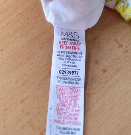 Letní overal vel. 3 - 6 m, marks & spencer,68