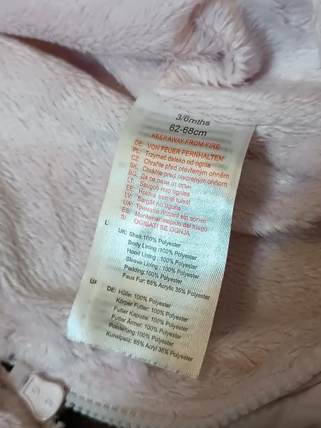 Kojenecká dívčí zimní kombinéza babaluno,vel.62/68, babaluno,62