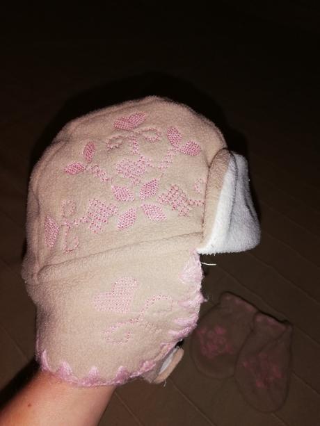 Zimní set, čepice a rukavice, mothercare,56