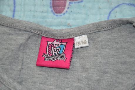 134 140 bavlněné tričko s potiskem monster high, 134