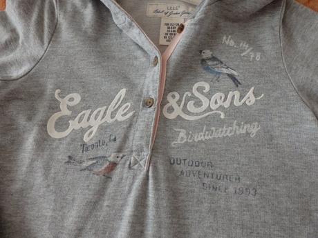 Teplákové šatičky s kapucou 122/128, l.o.g.g.,122