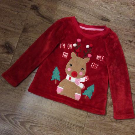 Vánoční heboučká huňatá mikina, 98