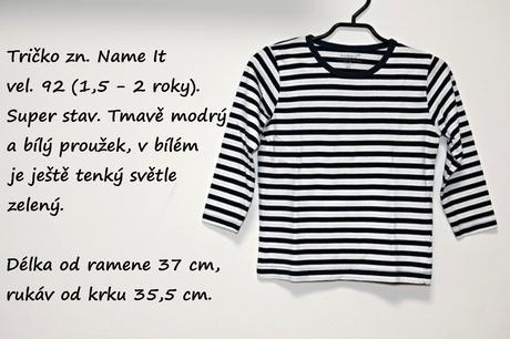 Pruhované tričko, name it,92