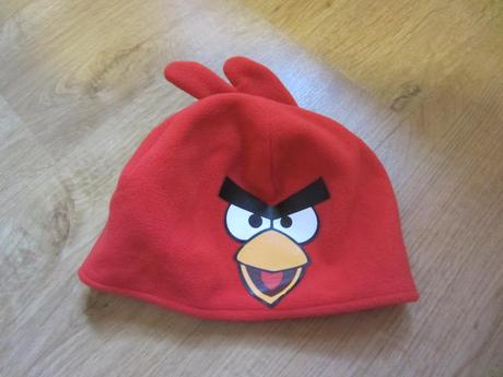Fleasová podšitá čepice angry birds, h&m,110