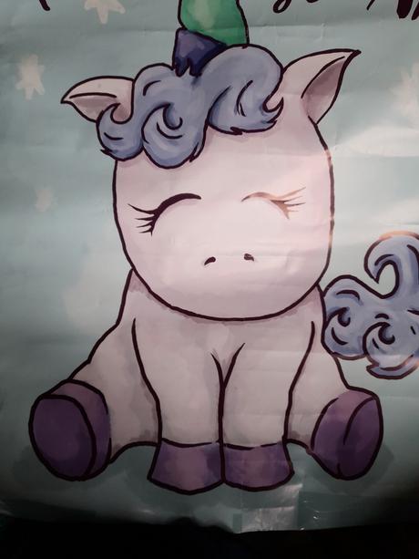 Plagát papírový plakát sundaný zdarma jednorožec, 