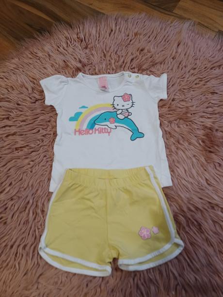 Letní komplet hello kitty, c&a,68