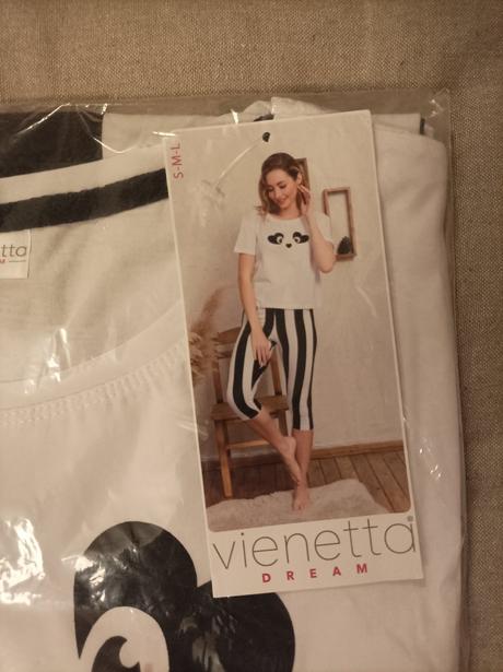 Dámské bavlněné pyžamo vienetta vel.s - nové, vienetta secret,s