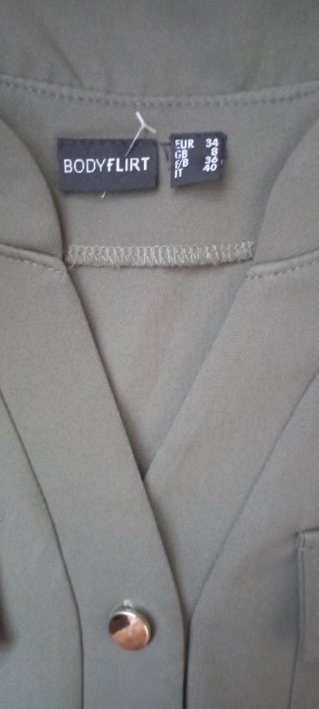 Šaty khaki zn."bodyflirt" vel."34" i větší, 34