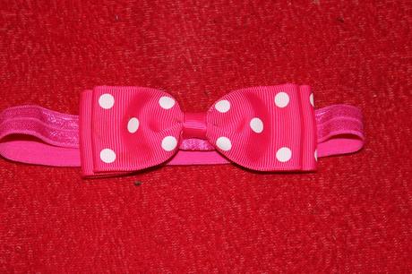 Dívčí čelenka s mašličkou, 