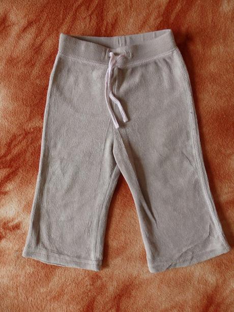 Semišové kalhoty - tepláčky, 74