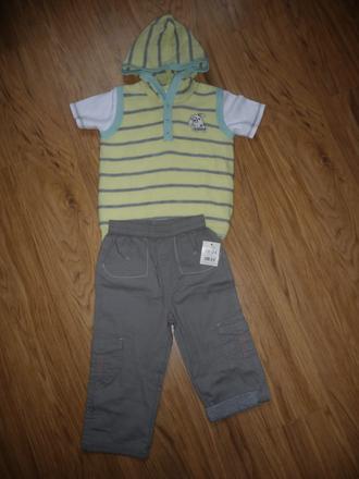 Kalhoty triko a vesta george na 18-24m-v.92, george,92