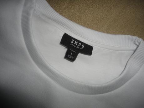 Krásně bílá mikina smog, vel. l, l