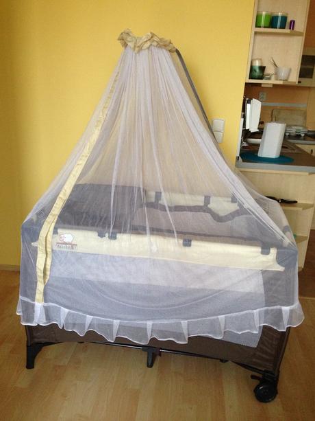 Skládací cestovní dětská postýlka, šířka (cm): 65,délka (cm): 120