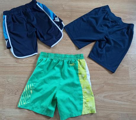 Plavky+sportovní šortky vel.122-140, 122